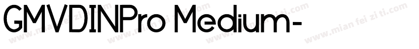 GMVDINPro Medium字体转换